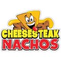 Signmission Cheesesteak NachosConcession Stand Food Truck Sticker, 12" x 4.5", D-DC-12 Cheesesteak Nachos19 D-DC-12 Cheesesteak Nachos19